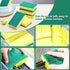Individually Wrapped Kitchen Dishwashing Sponges, Non-Scratch Scouring Pad, Odor-Free Wipes for Household Cleaning, 40