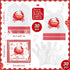 Set Chicingyou Crab Lobster Bibs and Plastic Disposable Gloves Disposable Adult Feast Bibs Gloves Supplies