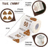 Happy 50th Birthday Gifts, 3-Ply Toilet Paper Roll, Gag Funny Birthday Gift for 50th Birthday Party Decorations