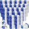 Qualirey 100 Pack Toilet Bowl Tablets - Long Lasting Automatic Cleaner for Bathroom Toilet Tank (Blue and White)