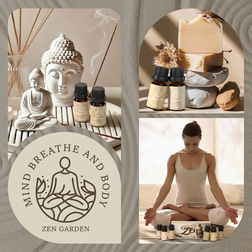 Set, ARVIDSSON Zen Essential Oils Nautal Tranquil Essential Oil for Diffusers for Home - Zen Garden, Lavender Dream