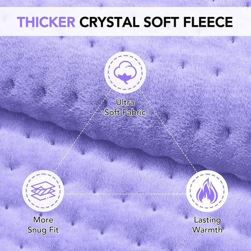 VSTKEN 33"x17" Pad,6 Settings &4 Heating Pad for Back Pain Relief - Extra Large Electric Heat Heat Auto Off, Machine