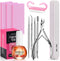 Nail File and Buffer Set, MORGLES 3pcs Nail Files 100/180 with 2pcs Buffers, Cuticle Trimmer Kit for Women