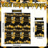 Zonon 200 Pcs Happy Birthday Guest Napkins Black and Gold Themed Disposable Party Napkins Balloon Disposable Hand