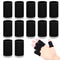 Civaner 12 Finger Sleeves for Sports, Breathable Elastic Joint Compression Protectors for Arthritis Pain Relief (Black).