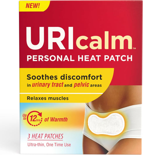 Uricalm Personal Heat Patch, Soothes Discomfort in Urinary Tract and Pelvic Areas, Up