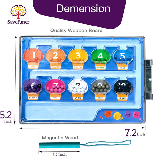 Savofuner Activities for Elderly with Dementia, Wooden Handhold Dementia Games for Seniors, Easy Magnetic Alzheimers
