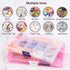 Small Compartment Organizer Case, 4PCS 15-Grid Adjustable Plastic Box with Dividers for Jewelry, Craft, and Hardware