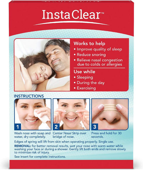 Extra-Strength Nasal Strips, Tan 50 ct | Instant Relief for Nasal Congestion, Stops Snoring, Cold & Allergy