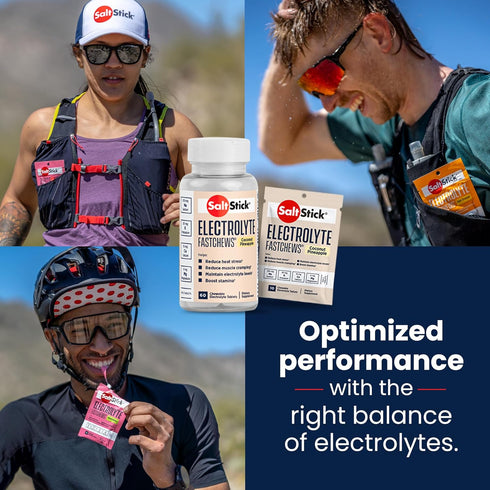 SaltStick Electrolyte FastChews, Chewable Tablets, 120 Count, Coconut Pineapple, Sports Nutrition, Hydration Tablets