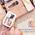 Transparent Waterproof Cosmetic Organizer, Clear Makeup Bag with Brush Bag, Travel Toiletry Bag with Zipper for Women