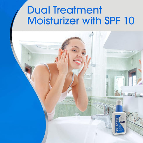 PURPOSE Dual Treatment Moisturizer, SPF 10, 4 oz (Pack of 2)