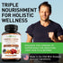 120 Capsules USDA Organic Turmeric Root Powder, Ginger Powder, Apple Cider Vinegar Powder with Curcumin, 1410 mg
