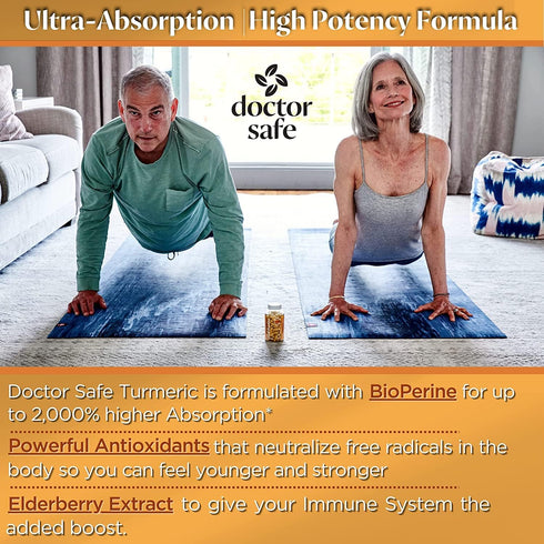 Turmeric Curcumin with 95% Curcuminoids & BioPerine - 1500mg Joint Support Supplement, Non-GMO Gluten-Free, 240 Capsules