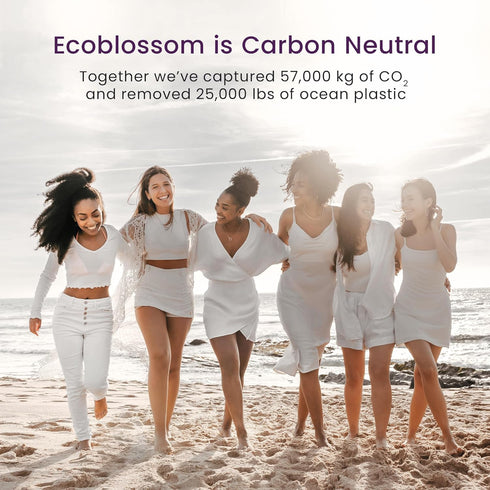 EcoBlossom Reusable Menstrual Cup Set, Medical Grade Silicone Period Cups, Comfortably Use for 12 Hours (2 Regular Cups)