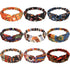 Syhood 9 Pcs African Headbands for Black Women, Boho Print Turban Twist Knot Elastic Hair Bands for Sports