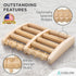 Wooden Foot Massager, Deep Tissue Roller for Plantar Fasciitis Pain Relief, Reflexology Massage Tool for Men & Women