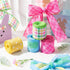 4PCS Easter Spring Pastel Wired Ribbon Rolls, Decorative Ribbons for Gift Wrapping and DIY Craft Decor