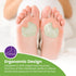Premium Dancers Pads for Ball of Feet Pain - Sesamoiditis Pads - 12 Pieces, 1/4" Thick Adhesive Skived Felt, Right Foot