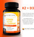 Me First Living Vitamin K2 (MK7) with D3 Supplement - 125 MCG Vitamin D3 & 100 MCG Vitamin K2 MK-7 for Bone & Heart