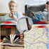 LUXSWAY Rechargeable 3X Full Page Magnifier for Reading - Illuminated Magnifying Glass with 12 Super Bright LEDs,
