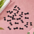 PH PandaHall 120pcs Mini Bow Tie Bows, 1 Inch Black Grosgrain Ribbon Bows for DIY Craft Hair Clips and Decorations