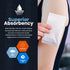MED PRIDE Nonstick Sterile Abd Combine Pads, Extra Absorbent Surgical Dressing 5x9 in (20 Count, Pack of 1) for Heavy