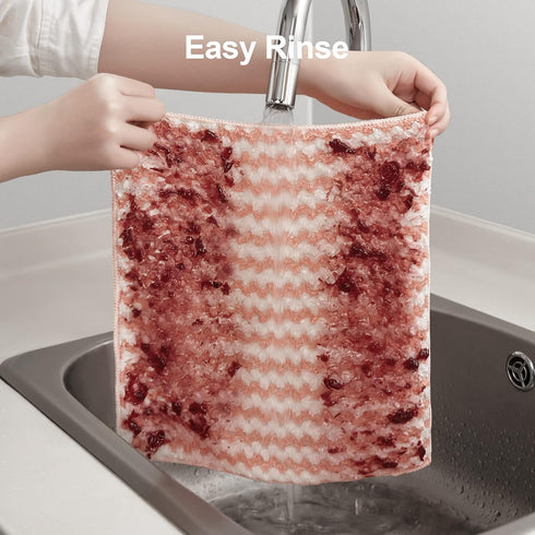 JOYMOOP Microfiber Cleaning Cloth - 12 Pack, Larger Dish Towels for Streak-Free, Absorbent Cleaning