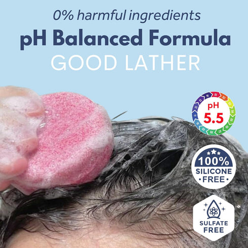Shampoo Bar Pack 3 - Ginger, Rosemary & Rice Water - pH Balanced Hair Growth Solid Soap