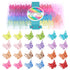 Hoyols Glitter Butterfly Hair Clips, 90s Girls Hair Accessories, Sparkle Small Jaw Claw Clips, Assorted 48 pcs