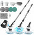 Electric Spin Scrubber, Cordless Cleaning Brush with Power Display, IP68 Waterproof, 8 Replaceable Brush Heads