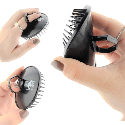 G.B.S Shower Shampoo Massage Brush No.100 in Black