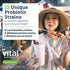 Hyperbiotics Vital Nutrients Pro-15 Prebiotics and Probiotics for Women and Men, 60 Vegan Pearls