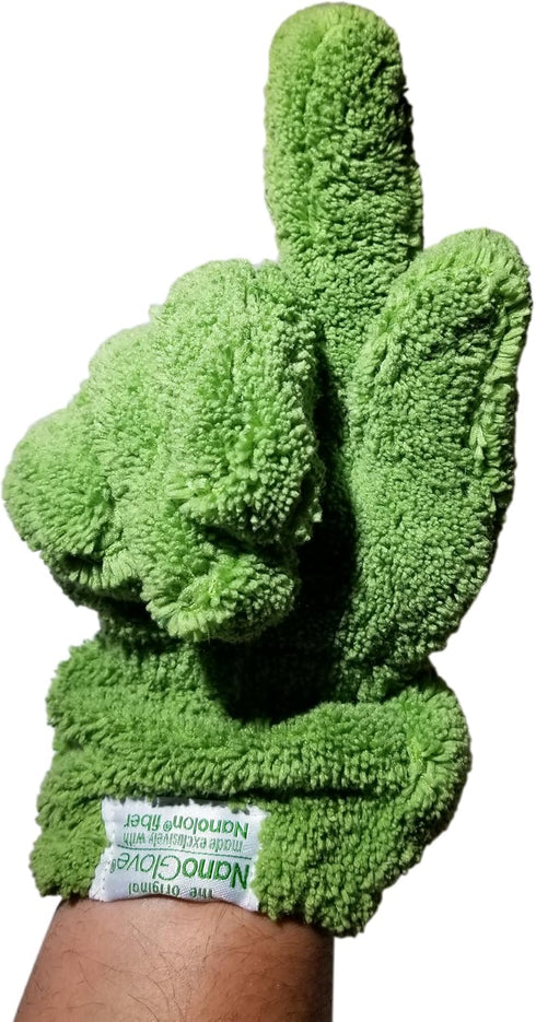 Nano Glove - Green Household Kitchen Cleaning Hand Glove, All Purpose Surface Cleaner for Windows and Dusting