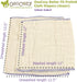 OsoCozy -100% 1 4x8x4 6-16 lb.) 1 Dozen Better Fit Unbleached Prefold Cloth Diapers Cotton, Gauze Weave, Sized for Tri