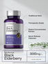 Horbaach Black Elderberry, 3000mg Capsules, 180 Count, Non-GMO, Gluten Free Sambucus Extract Supplement