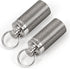 Titanium Waterproof Keychain Pill Holder Container, Portable Mini Size Pill Box Case for Outdoor Travel (2 Pack)