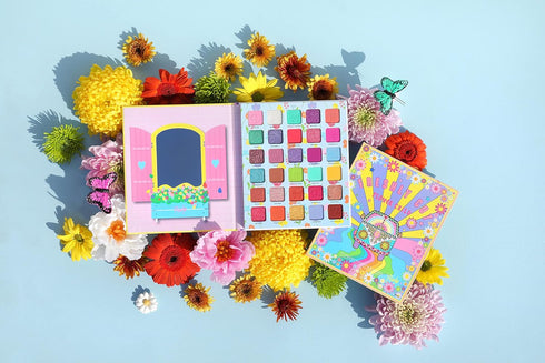 Rude Cosmetics Flower Child 30 Pressed Pigment and Shadows - Freshly Cut Eye Shadow for Women (1 oz)