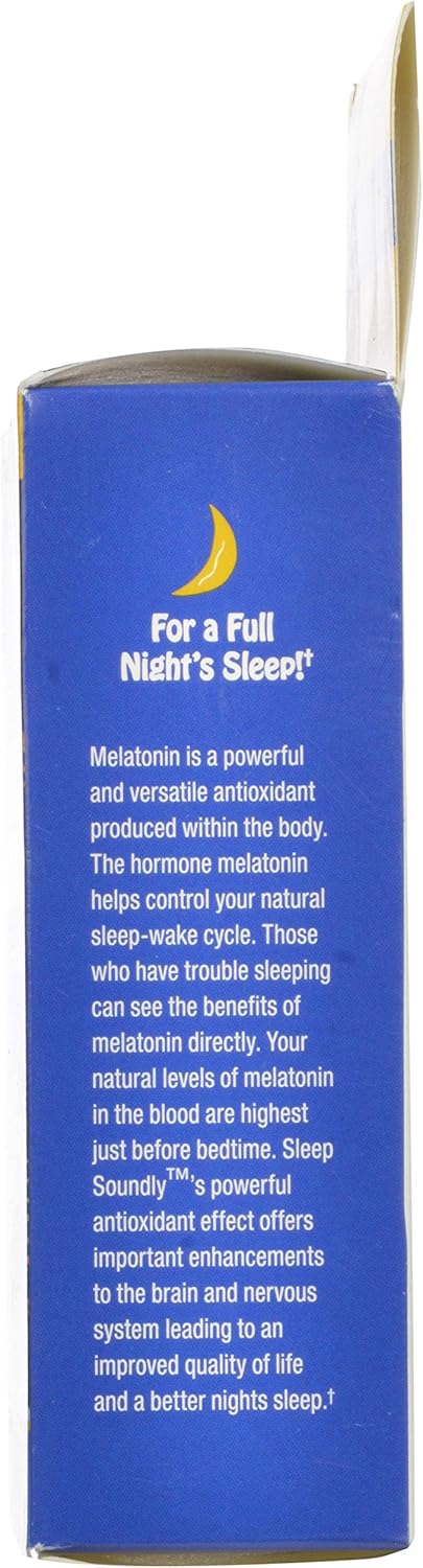 Sleep Soundly Melatonin 10mg, Fast Acting, Extended Release Sleep Formula, 60 Servings, Blue