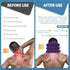 Neck Stretcher, Adjustable Cervical Traction Device for Neck Pain Relief, Inflatable Neck Brace for Home Use (Purple)