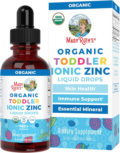 MaryRuth Organics Toddler Liquid Ionic Zinc Sulfate, 2 Fl Oz - Immune Support for Ages 1-3