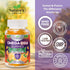 Omega 3 Fish Oil Gummies - 120 Gummies Triple Strength with High Absorption EPA & DHA Fatty Acids, Orange Flavor