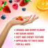Calcium Magnesium Zinc Gummies - High Potency with Vitamin D3 & K2, Enhanced Absorption, Orange and Berry Flavored