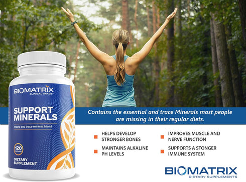 BioMatrix Mineral Supplement for Men and Women, Chelated Iron-Free Minerals | Veggie Caps, 30-Day Supply