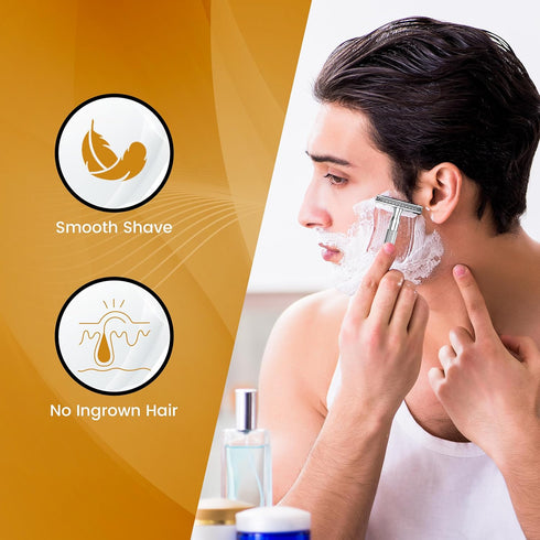 Utopia Care Double Edge Safety Razor for Men & Women with 10 Premium Stainless Steel Blades
