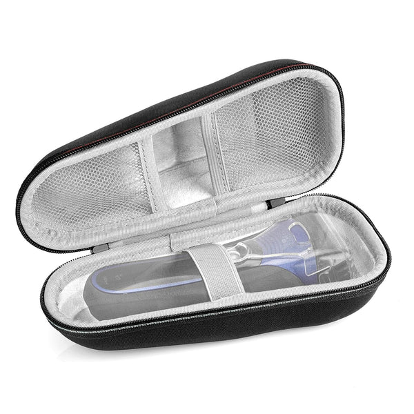 Linkidea Electric Razor Bag for Travel, Portable Protective Storage Box for Electric Shaving Accessories, Black