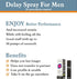 sosexerli Men's Long Lasting Delay Spray, Gentle Plant-Based Formula with Natural Extracts Unscented, Fast-Absorbing