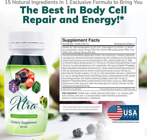 Univera Xtra Minis Multimineral Fruit Complex with 15 Natural Ingredients for Stress Management, Focus, Clarity, Joint