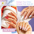 ROSALIND 2 PCS Soft Pink&White Poly Extension Gel for Nails, 30ml White & Light Pink Poly Builder Acrylic Nail Colors