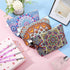 Weewooday Cosmetic Bags Multipurpose DIY Sublimation Blanks, Iron on Transfer Zipper Canvas Makeup Pouch for Travel